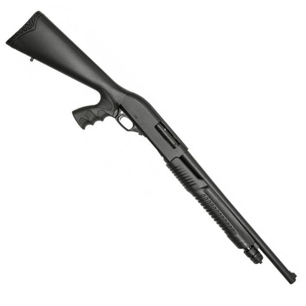 ASI PUMP ACTION PASIMAX 12GA 18.5 BLK 4+1