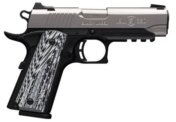 Browning 1911-380 Black Label Pro SS Compact w/ Rail .380 Auto 4.25" Pistol