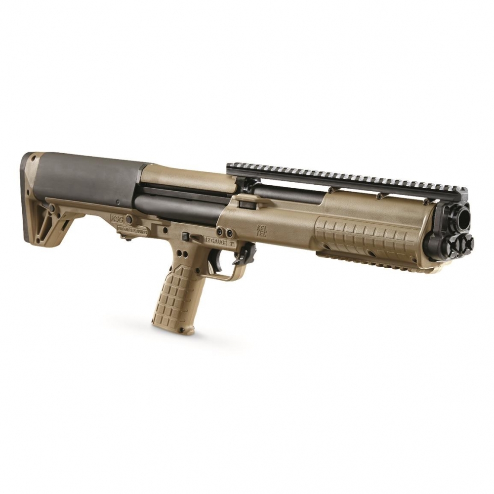 Kel-Tec KSG Tan Synthetic 12 Gauge Pump Action 14+1 Shotgun KSGTAN