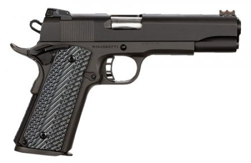 Rock Island Armory 51623 Rock Ultra FS Single 9mm 5 9+1 Gray G10 Grip Black Par