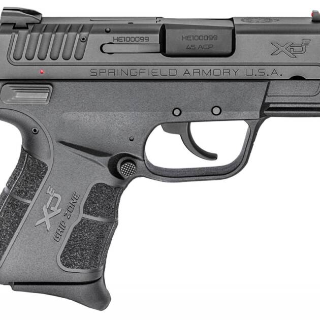 Springfield XD-E Single Stack .45 ACP 6rd/7rd 3.3" Pistol XDE93345BE