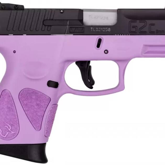 Taurus G2C 9mm Pistol 1-G2C931-12LP Light Purple/Black 12+1 3.25"