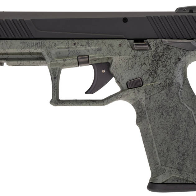 Taurus TX22 22LR Special Edition Rimfire Pistol with Special Edition Green/Black Splatter Finish - The Gun Store EU